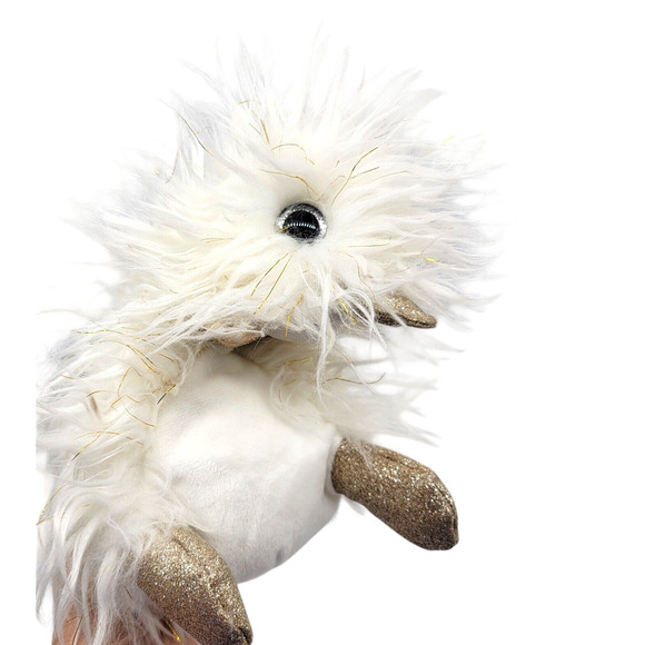 4/$25 -Doudou et Compagnie Paris D&C Coin Coin "Moonlight" White Gold Duck Plush - Picture 3 of 7